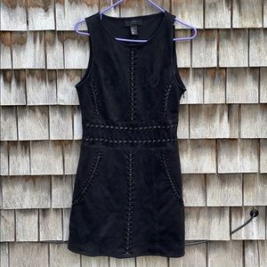 H&M Suede Black Dress